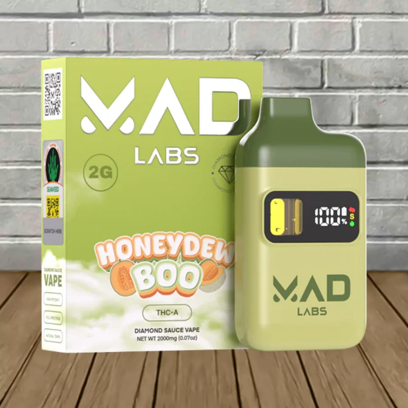 Mad Labs THCa Diamond Sauce Disposable 2g-Honeydew Boo -- Hybrid -- DISPOSABLE