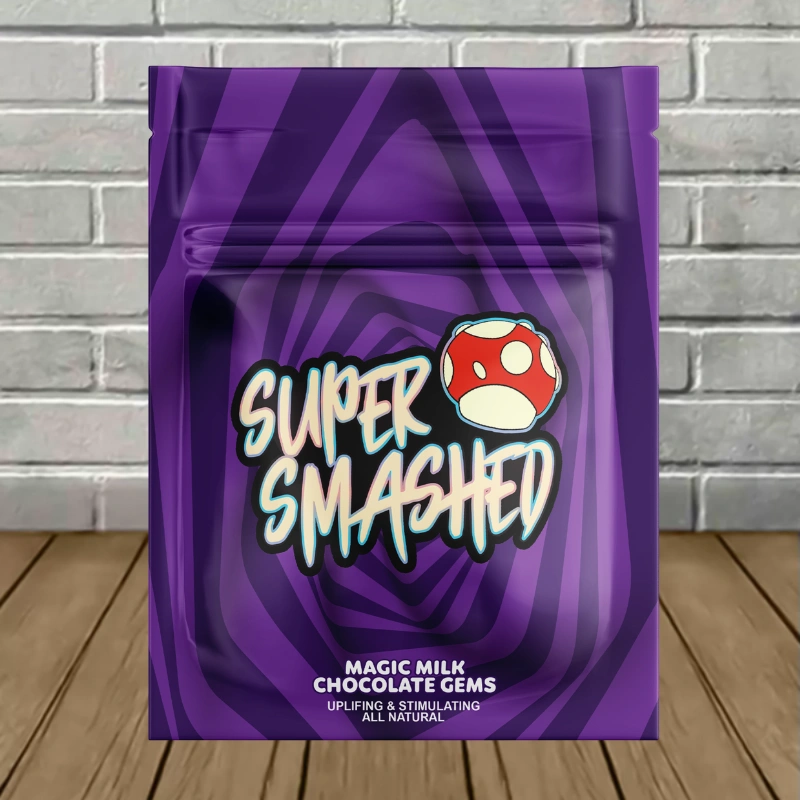 Super Smashed Mushroom Chocolate Gems 5g-Milk Chocolate