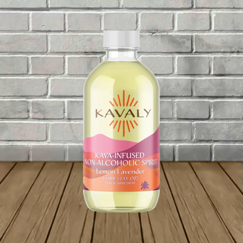 Kavaly Kava-Infused Non-Alcoholic Spirit Lemon Lavender 2oz-1ct Single Shot