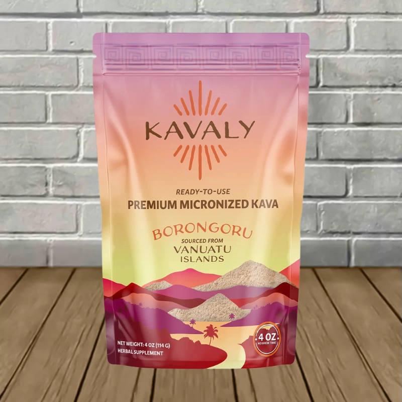 Kavaly Premium Borongoru Kava Powder-4oz Single Bag