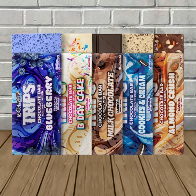 SporesMD Trips Nootropic Infused Chocolate Bar 6400mg