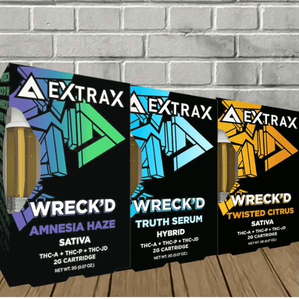 Delta Extrax Wrek'd Series Live Resin Cartridge 2g -- DISCONTINUED - Image 1