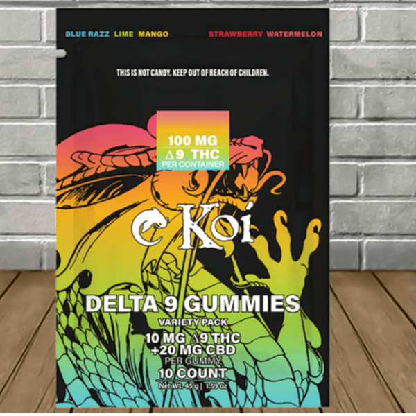 Koi Delta 9 Gummies Variety Pack 100mg