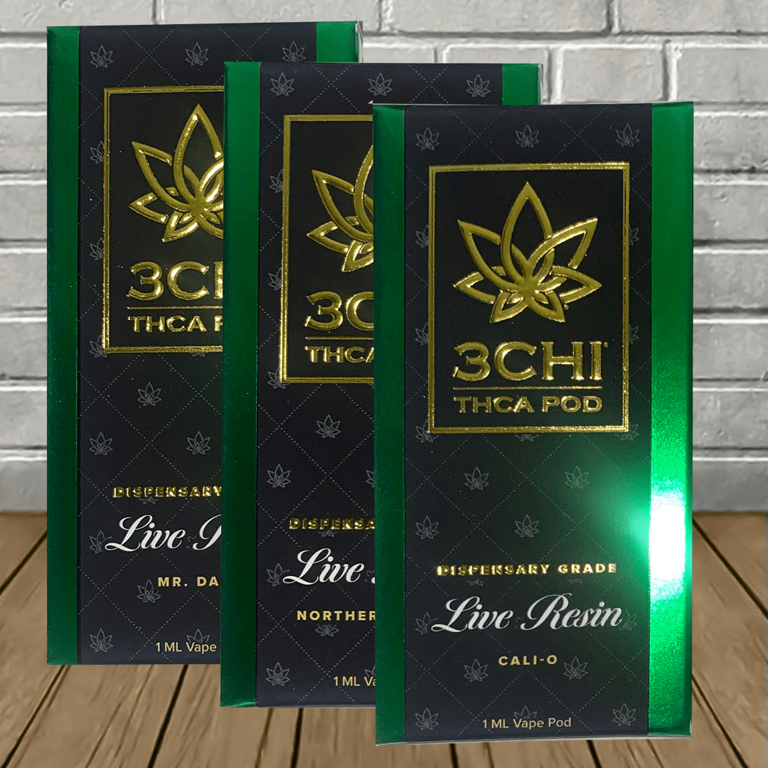 3Chi Dispensary Grade Live Resin THCa Pods 1ml