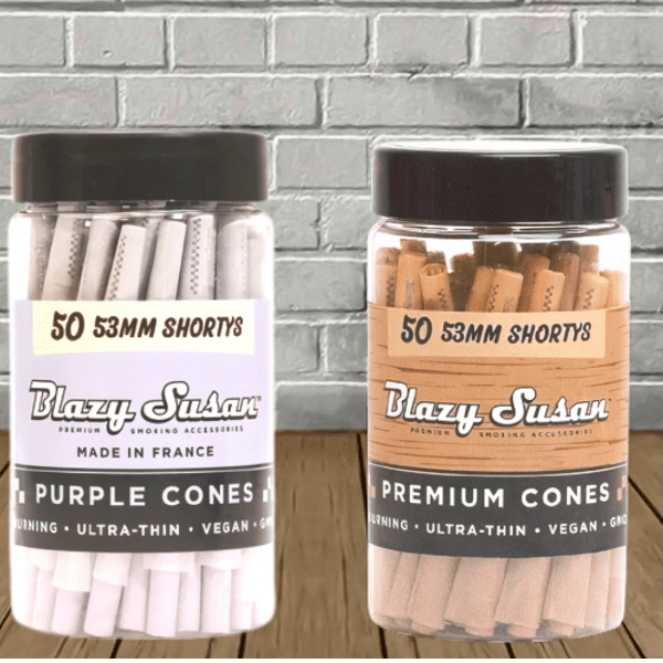Blazy Susan 53mm Shortys Pre-Rolled Cones 50ct Jar