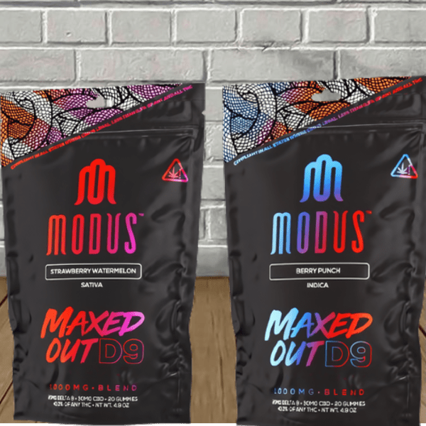 Modus Maxed Out 2:3 D9 + CBD Gummies 1000mg