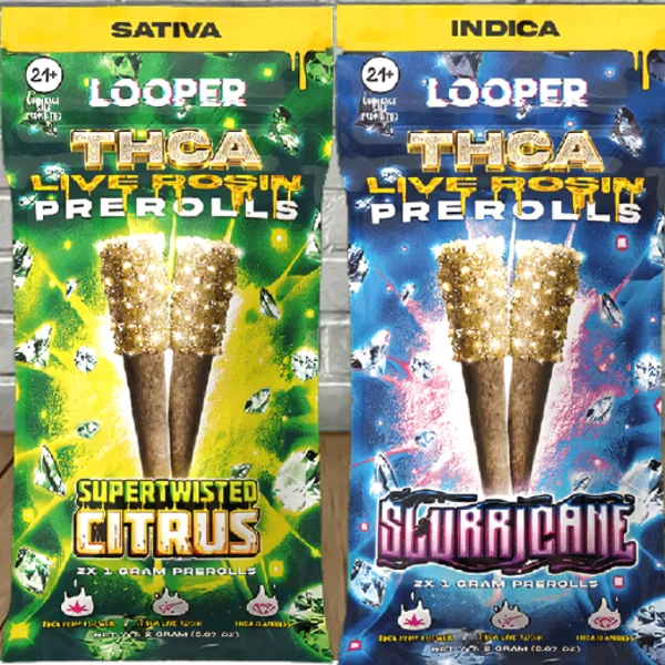 Looper Live Rosin THCa Pre-Rolls 2pk