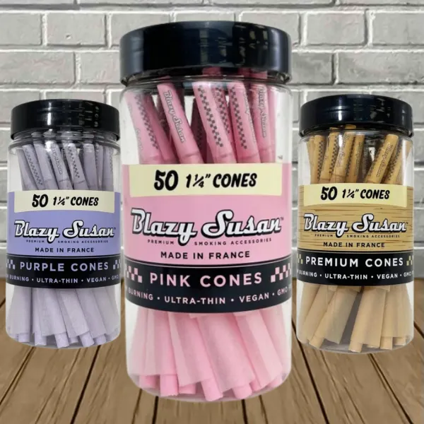 Blazy Susan 1 1/4th Pre-Rolled Cones 50ct