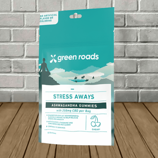 Green Roads Stress Aways Ashwagandha Gummies 250mg Cherry