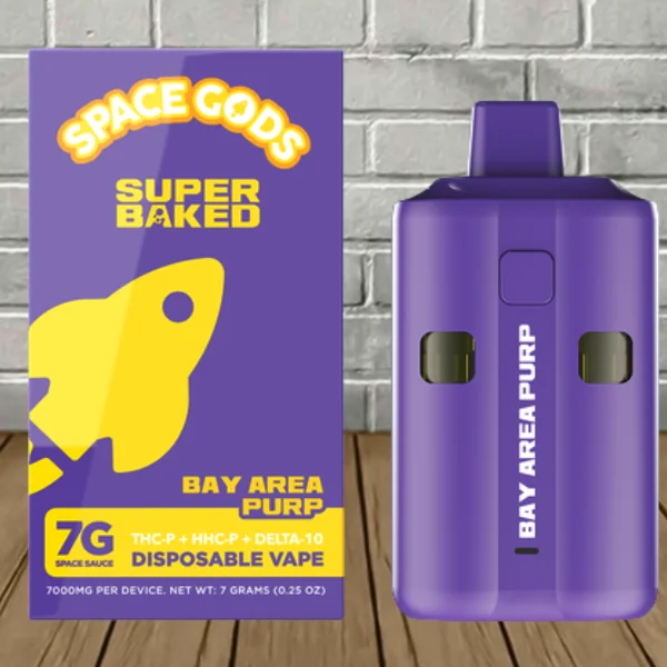 Space Gods Super Baked Disposable Vape 7g Bay Area Purp (Hybrid)