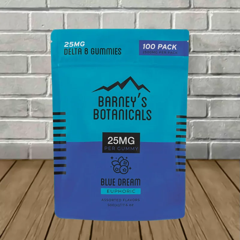 Barneys D8 25mg Terpene Infused 100ct Bag - Blue Dream 25mg Each