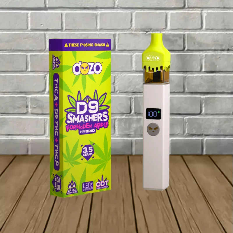 Dozo D9 Smashers THCa Blend Disposable Vape 3.5g Forbidden Apple (Hybrid)
