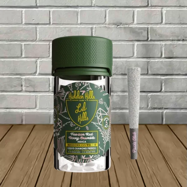 Hidden Hills Lil Hills 2.0 Bussdown VVS Liquid Diamond Pre-Rolls 5ct Frozen Red Berry Crumble (Indica)