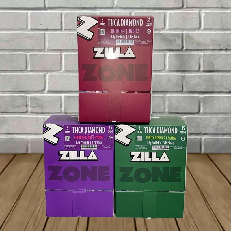 Zilla THCa Diamond Prerolls 3ct - Image 1