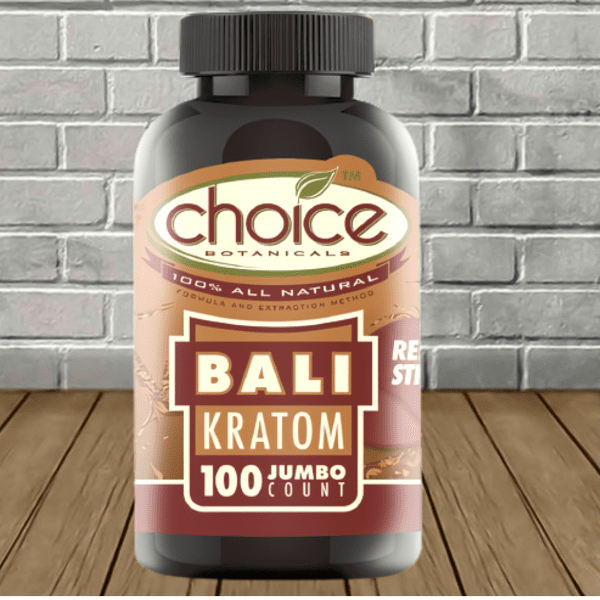 Choice Botanicals Red Bali Jumbo Kratom Capsules