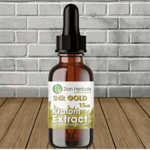Zion Herbals 24K Gold Liquid Kratom Extract 15ml