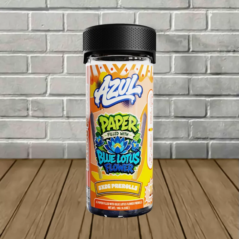 Azul Paper Filled With Blue Lotus Flower Prerolls 5x2g - Mango Mirage