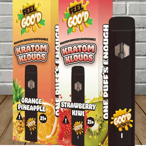Goo'd Extracts Kratom Klouds Extract Disposable 2.2g -- DISCONTINUED - Image 1