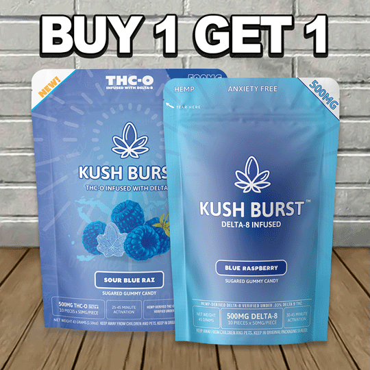 B1G1 KUSH BURST Delta 8 THC Gummies - Image 1
