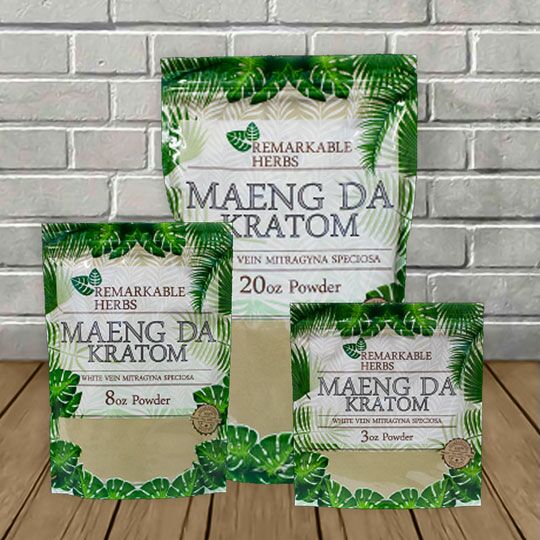 Remarkable Herbs Maeng Da Kratom Powder -- White Vein - Image 1
