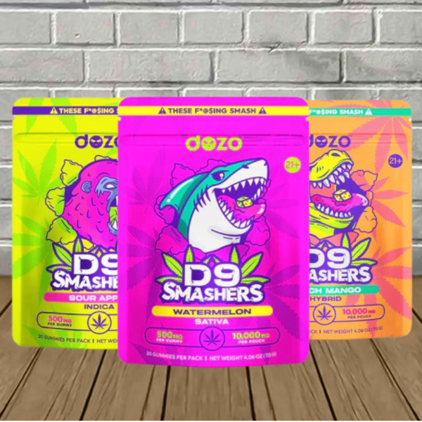 Dozo Delta 9 THC Smashers Blend Gummies 500mg Dozo Delta 9 THC Smashers Blend Gummies 500mg