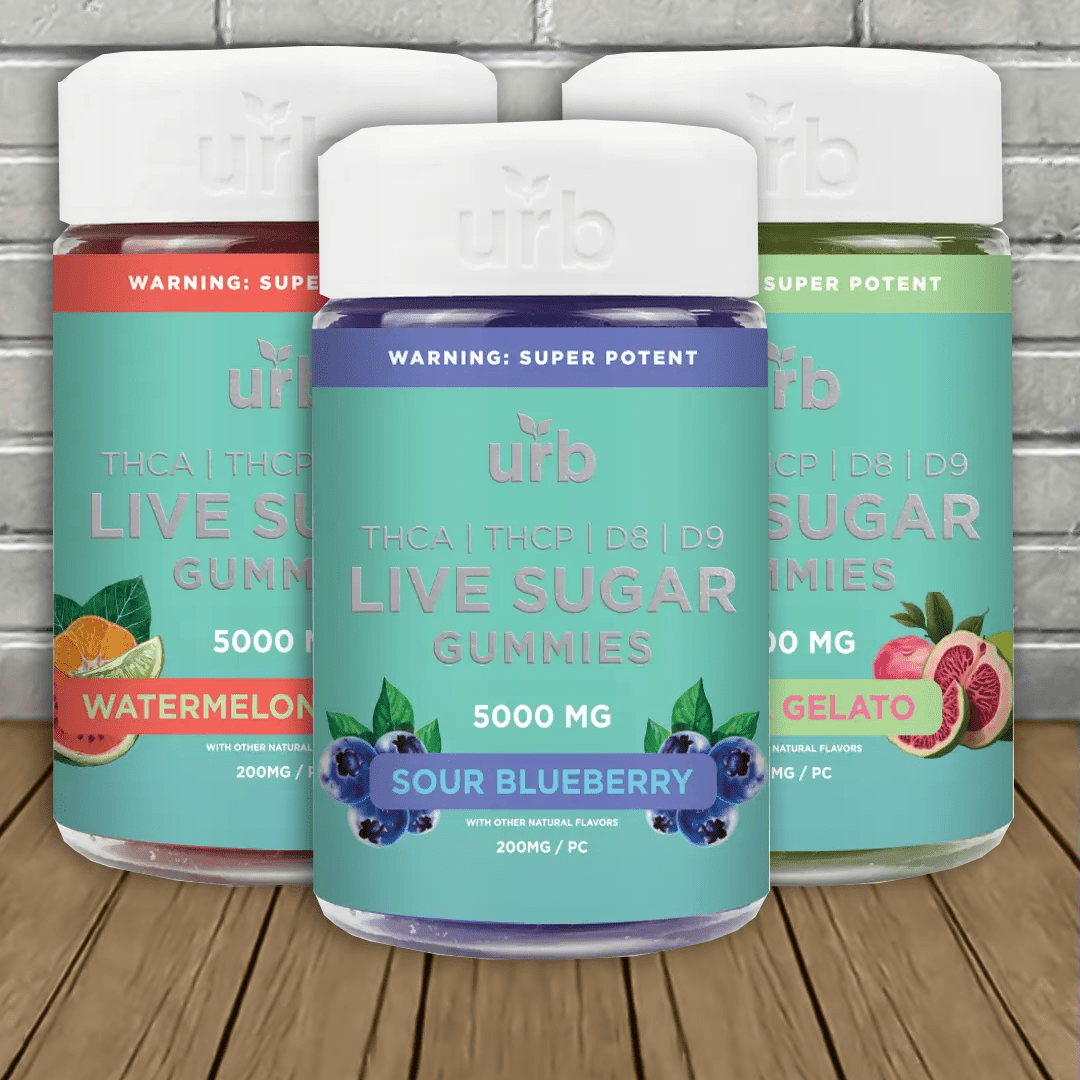 Urb THCA + THCP Live Sugar Gummies 5000mg Urb THCA + THCP Live Sugar Gummies 5000mg