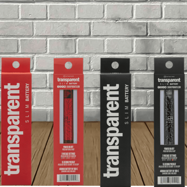 Stache Transparent Slim 510 Thread Battery Stache Transparent Slim 510 Thread Battery