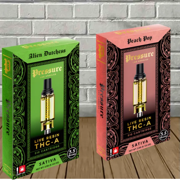 Pressure LA Live Resin THCa Vape Cartridge 3.5g