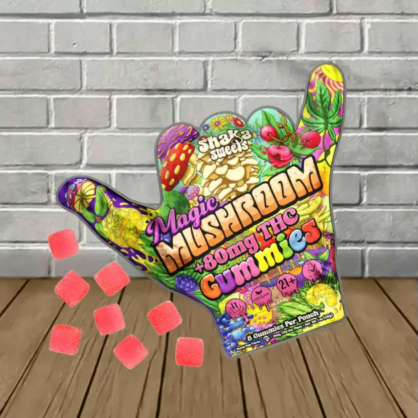 Shaka Sweets Magic Mushroom + THC Gummies 8ct (Mushrooms + Delta 9 THC) Bomb Pop Shaka Sweets Magic Mushroom + THC Gummies 8ct (Mushrooms + Delta 9 THC) Bomb Pop