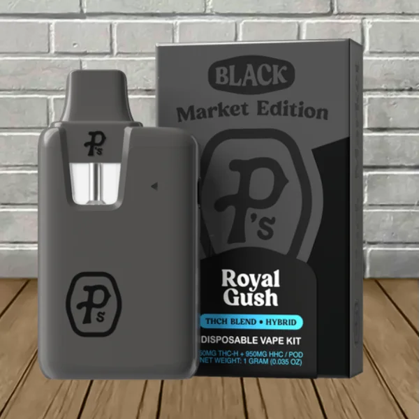 Pushin P's Black Market Edition Pod System + 1000mg THCH Pod Package And Device Image
