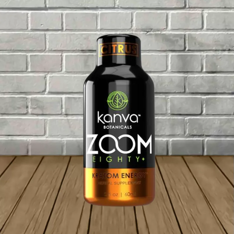 Kanva Botanicals Zoom Eighty+ Liquid Extract Shot 2oz Citrus Flavor