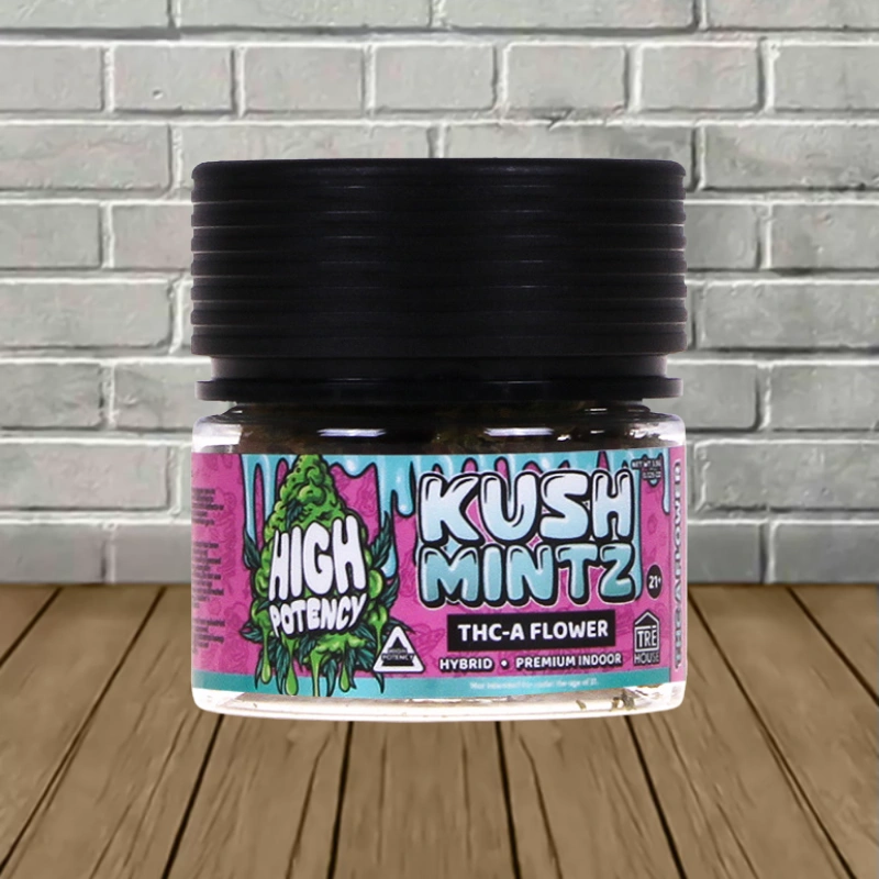 Tre House High Potency THCa Flower 3.5g - Kush Mintz -- Hybrid
