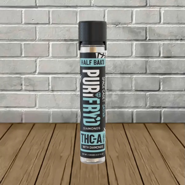 Half Bak'd Purifry'd Diamonds THCa Pre-Rolls 2g Space Cadet (Sativa)