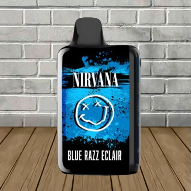 Nirvana THCa Infused D9 Live Resin Blend Disposable 7g Blue Razz Eclair (Indica) Device