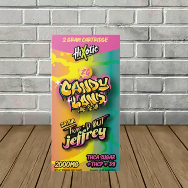 Hixotic Trap'd Out Jeffrey Vape Cartridge 2g Candyland (Sativa)