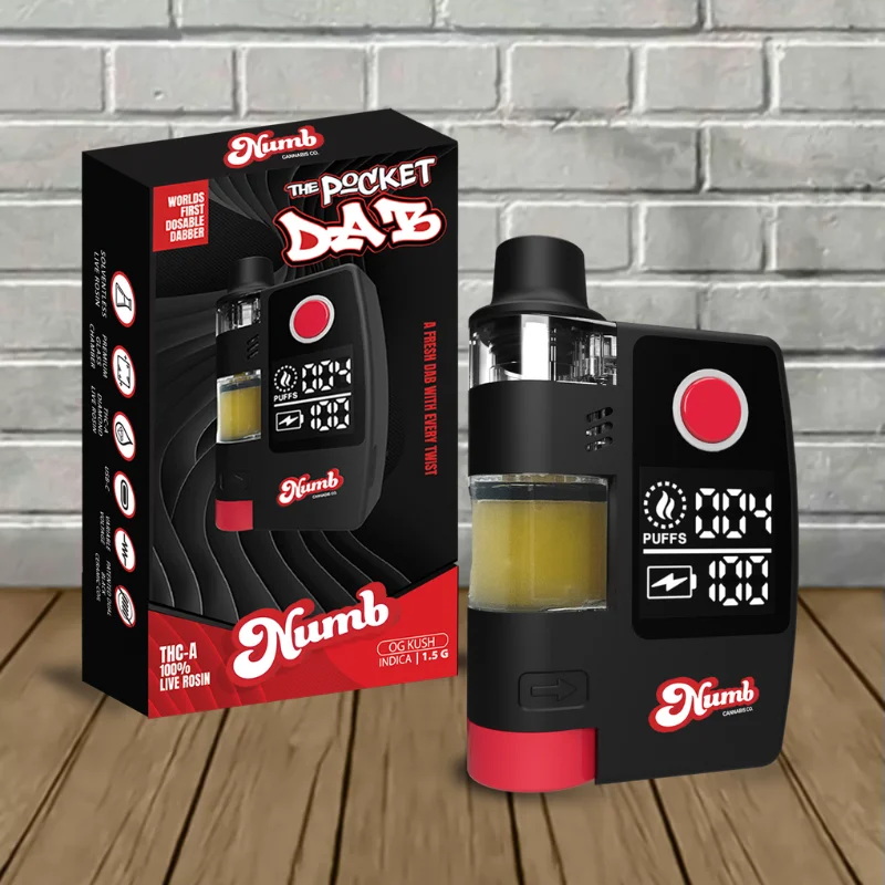 Numb The Pocket Dab 1.5g THCa Live Rosin Disposable - OG Kush -- Indica -- DISPOSABLE