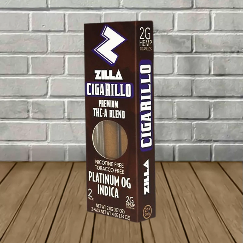 Zilla Cigarillo Premium THCa Blend 2ct x 2g - Platinum OG -- Indica