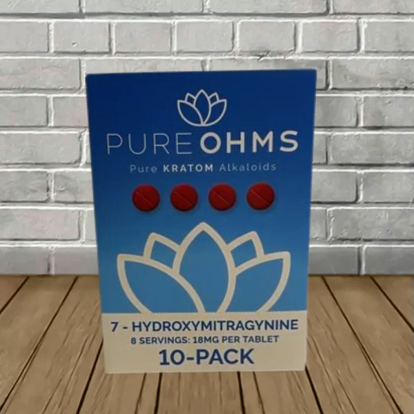 Pure Ohms 7-Hydroxymitragynine Tablets Full Case (10ct) Original