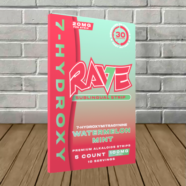 Rave 7-hydroxy sublingual strips 100mg total