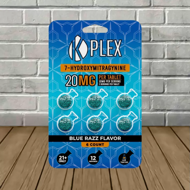 Kplex 7-Hydroxy 20mg - Blue Razz (6ct Single Blister Pack)