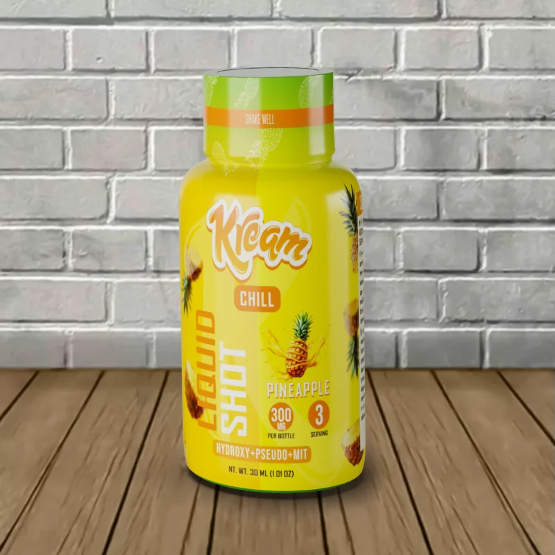 Kream 7-Hydroxy Single Bottle - Chill -- Pineapple Single Bottle -- 7-Hydroxy + Psuedo + MIT (300mg)