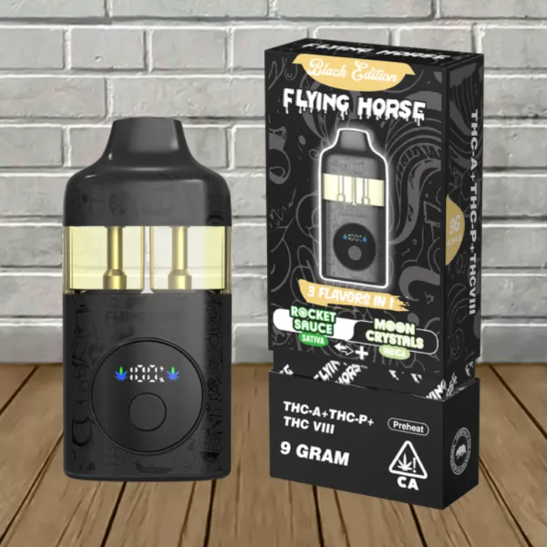 flying smoke and vape Flying Horse Stoner Blend Black Edition Disposable 9g