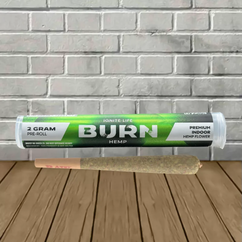 Burn Hemp THC-A Pre Roll 2G - Lemon Cherry Gelato -- Hybrid
