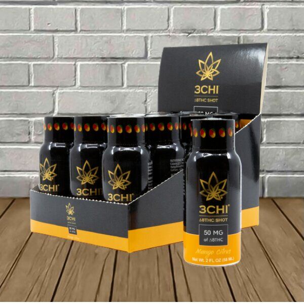 3Chi Delta 8 THC Shots 50mg Mango - Image 1