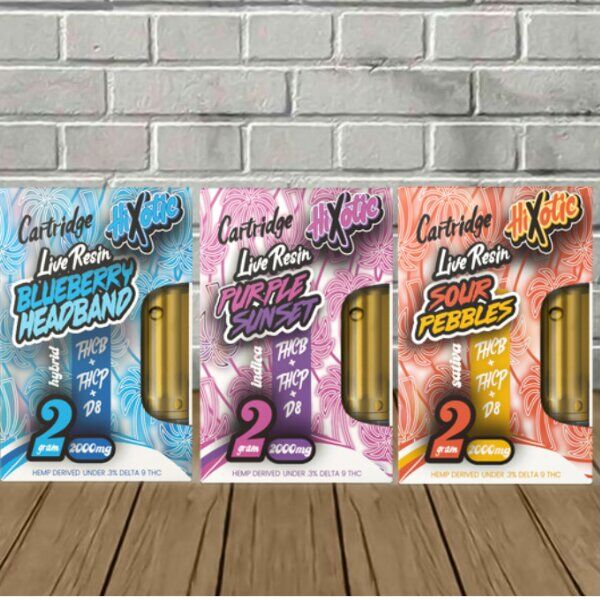 Hixotic Live Resin THCB | THCP | D8 Vape Cartridges 2g - Image 1