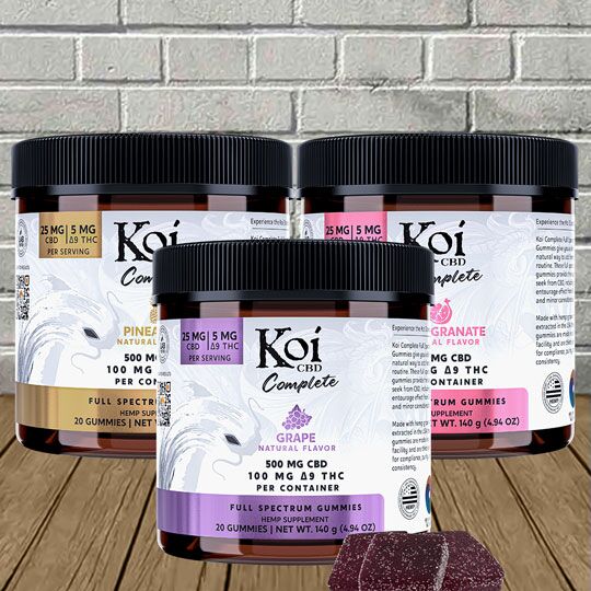 Koi Complete Full Spectrum CBD + D9 Gummies - Image 1