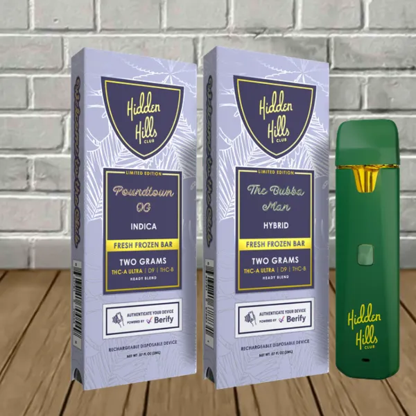 Hidden Hills THCa Ultra Fresh Frozen Bar 2g Hidden Hills THCa Ultra Fresh Frozen Bar 2g