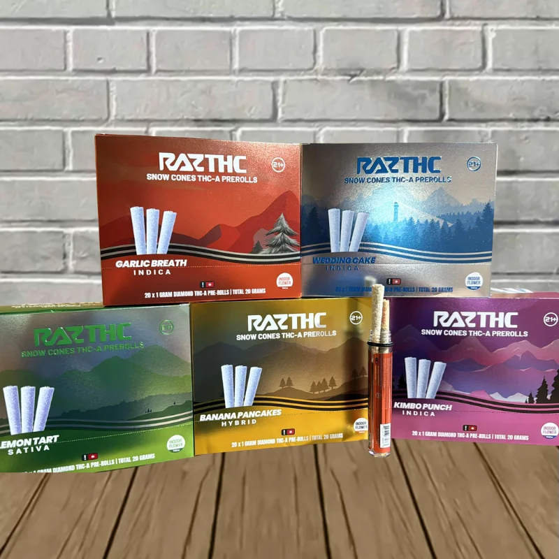 Raz THC Snow Cones THCa Diamond Pre-Rolls 2ct Raz THC Snow Cones THCa Diamond Pre-Rolls 2ct