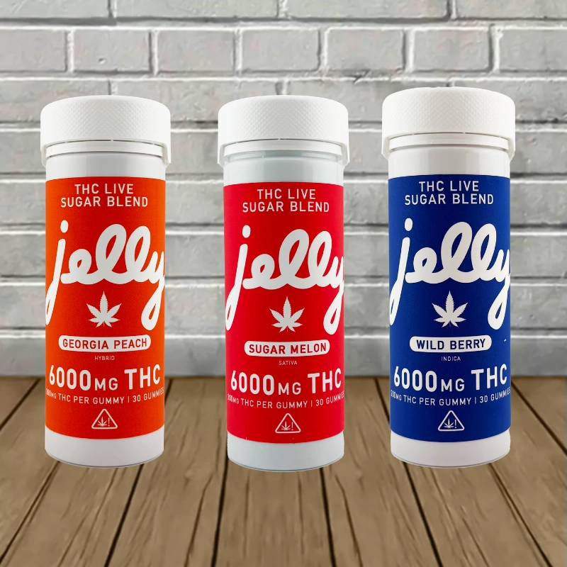 Jelly THC Live Sugar Blend Gummies 6000mg -- 30ct - Jelly THC Live Sugar Blend Gummies 6000mg -- 30ct -