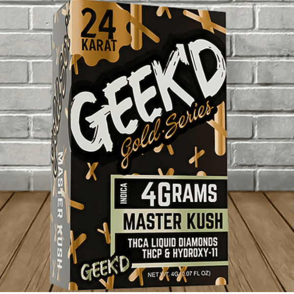 GEEK'D Extracts 24k Gold Series THCa + THCP Disposable 4g